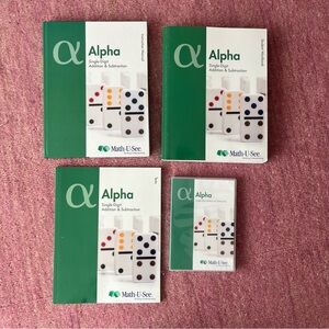 Almost New Math-U-See Alpha Set Single Digit Addition & Subtraction Homeschool